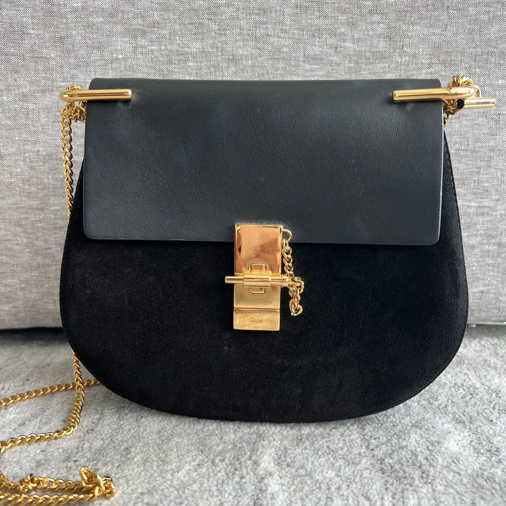 Drew crossbody bag leather suade